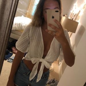 NWT Princess Polly Wrap/Tie Shirt